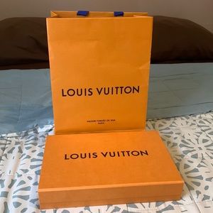 Louis Vuitton empty magnetic box with shopping